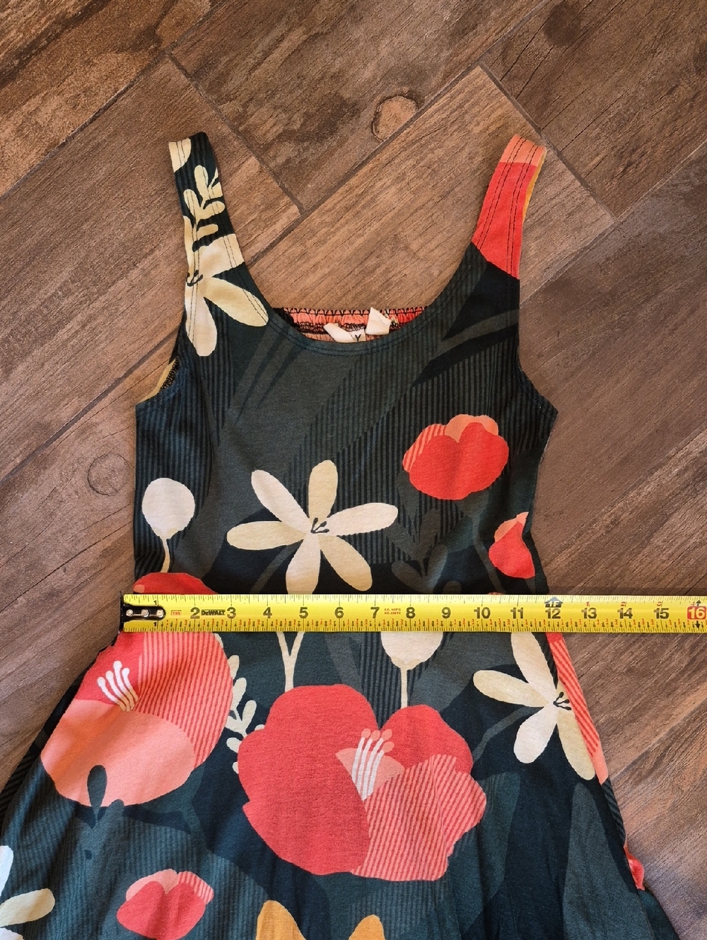 XXS/XS Happy Earth 100% Organic Cotton Sleeveless Lily Midi Dress|Paradise - Picture 12 of 13